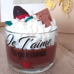 bougie gourmande faite main chocolat chaud