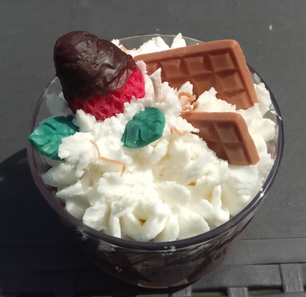 Bougie TAILLE M     PERSONNALISABLE Chocolat Chaud – Image 2