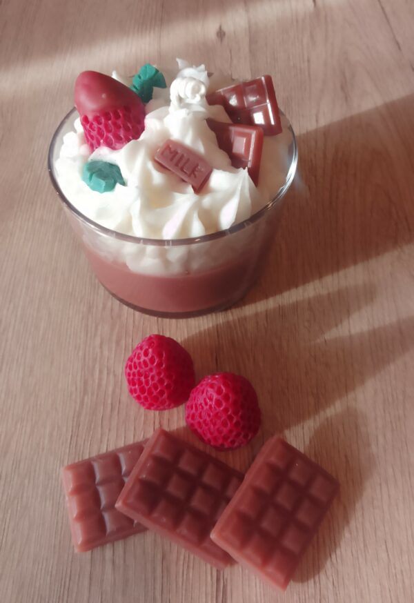 Bougie TAILLE M     PERSONNALISABLE Chocolat Chaud – Image 3