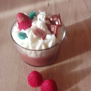 Bougie TAILLE M     PERSONNALISABLE Chocolat Chaud