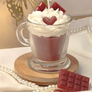 bougie faite main chocolat