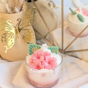 bougie faite main cire vegetale, parfum de Grasse