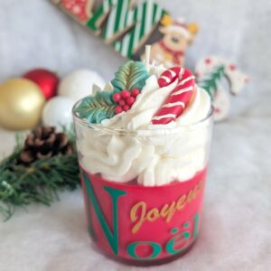 bougie de Noël artisanale, parfum de Grasse