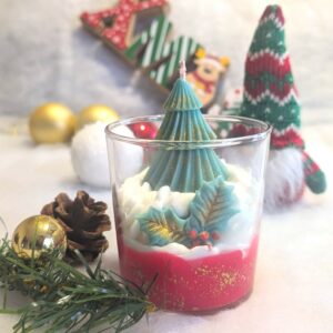 Bougie TAILLE L PERSONNALISABLE Mon beau sapin