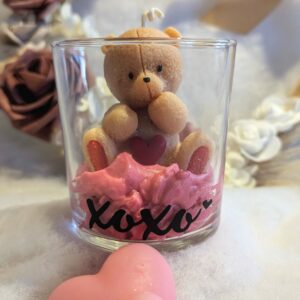 bougie de saint valentin en cire végétale et parfum de Grasse