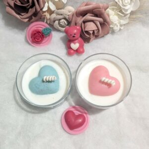 bougie saint-valentin coeur