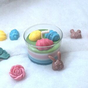 BOUGIE DE PAQUES ARTISANALE EN CIRE VEGETALE