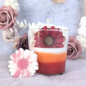 bougie artisanales de printemps en cire vegetale