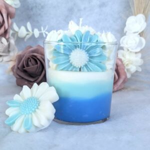 bougie artisanales de printemps en cire vegetale