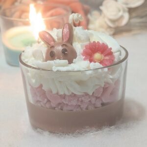 Bougie TAILLE M  PERSONNALISABLE  Gourmandise de Pâques