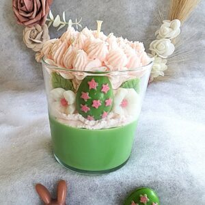 Bougie TAILLE XL    PERSONNALISABLE  Green egg