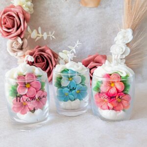 Bougies TAILLE S     PERSONNALISABLE  Trio de douceur