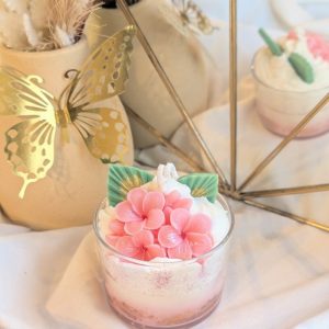 bougie faite main cire vegetale, parfum de Grasse